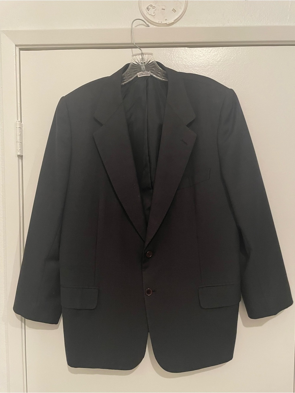 Brioni Men's Black Two-Button Notch Lapel Sport Coat